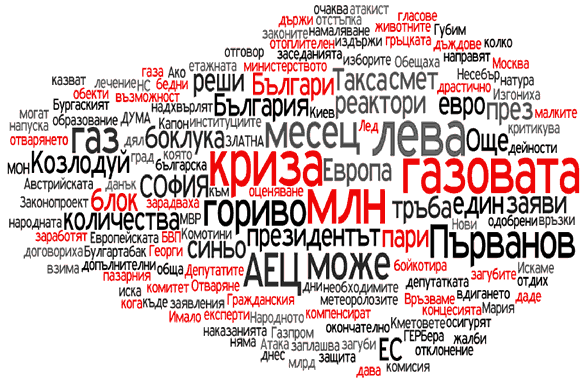 Дума - водещите заглавия, ключовите думи - януари 2009